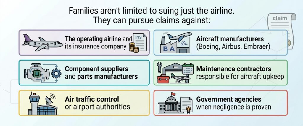 Families aren’t limited to suing just the airline