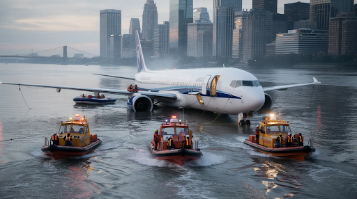 Emergency Plane Landing in Water
